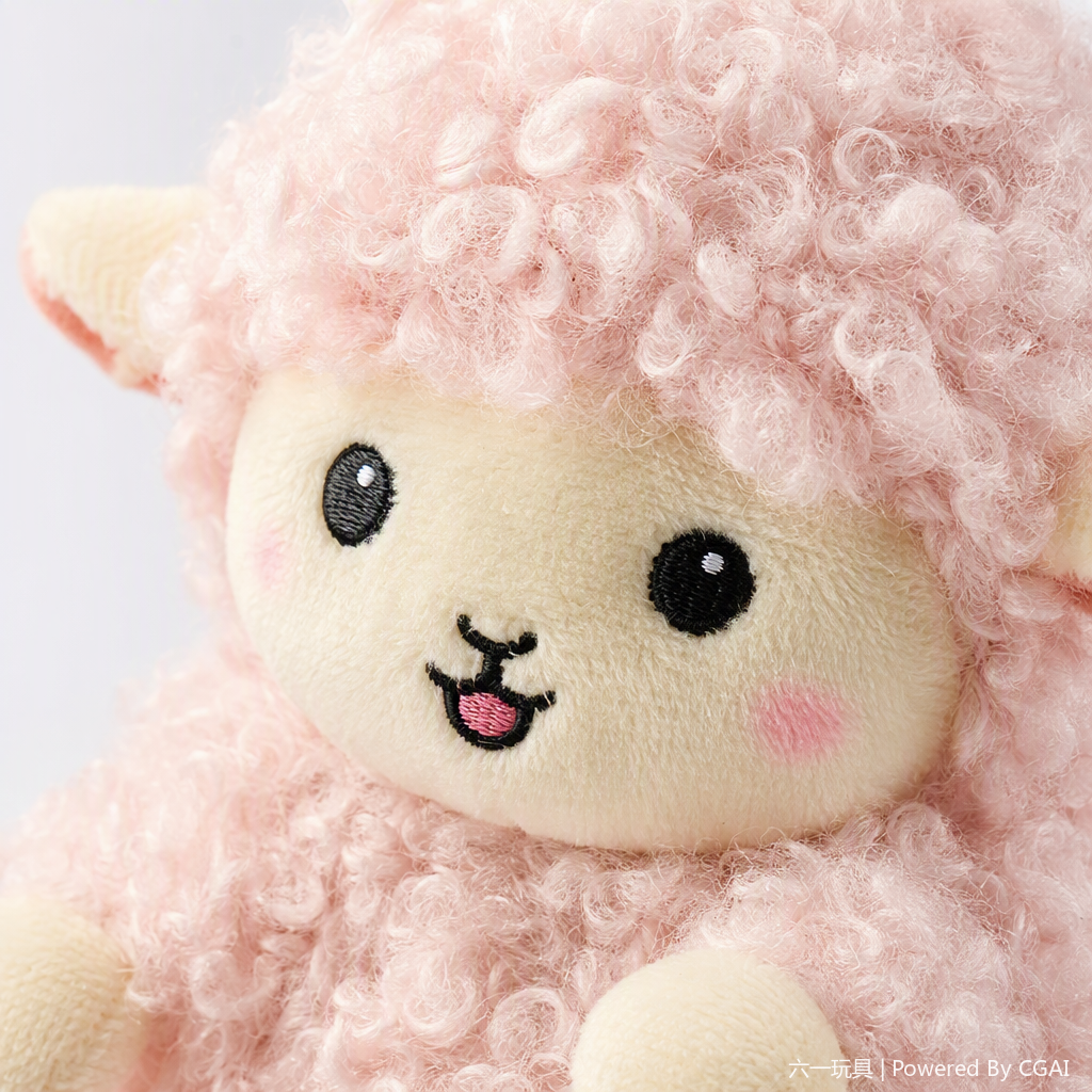 Colorful curly little sheep plush dolls, cute throw pillows, plush toys, children's gifts, cloth dolls, stuffed toys, cotton candy, bleating plush toys, cute cartoon stuffed toys, ornaments, wholesale for foreign trade, Year of the Goat souvenirs, cultural and creative products Item Picture