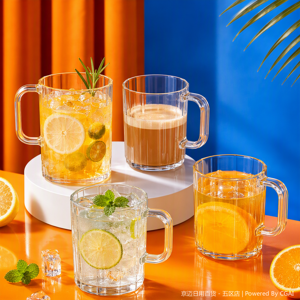 【CL】26Q2#2057 Couple Cup Straw Set Summer Fashion Beverage Cup Combination for Men and Women Specification image
