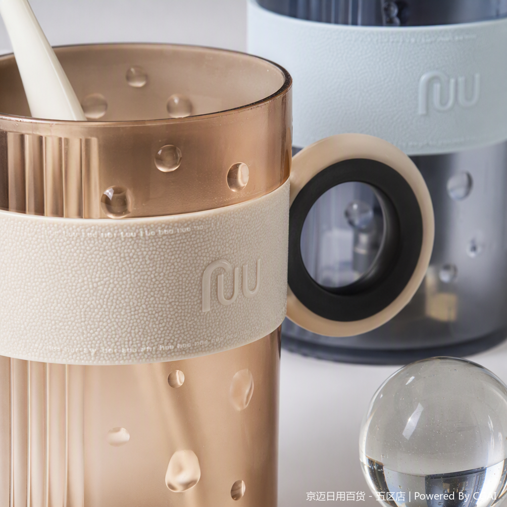 【CL】26Q2#2038 Multi-functional toothbrush cup, grey toothbrush cup with toothpaste box, travel portable toiletries, storage and organization supplies Application Scenario