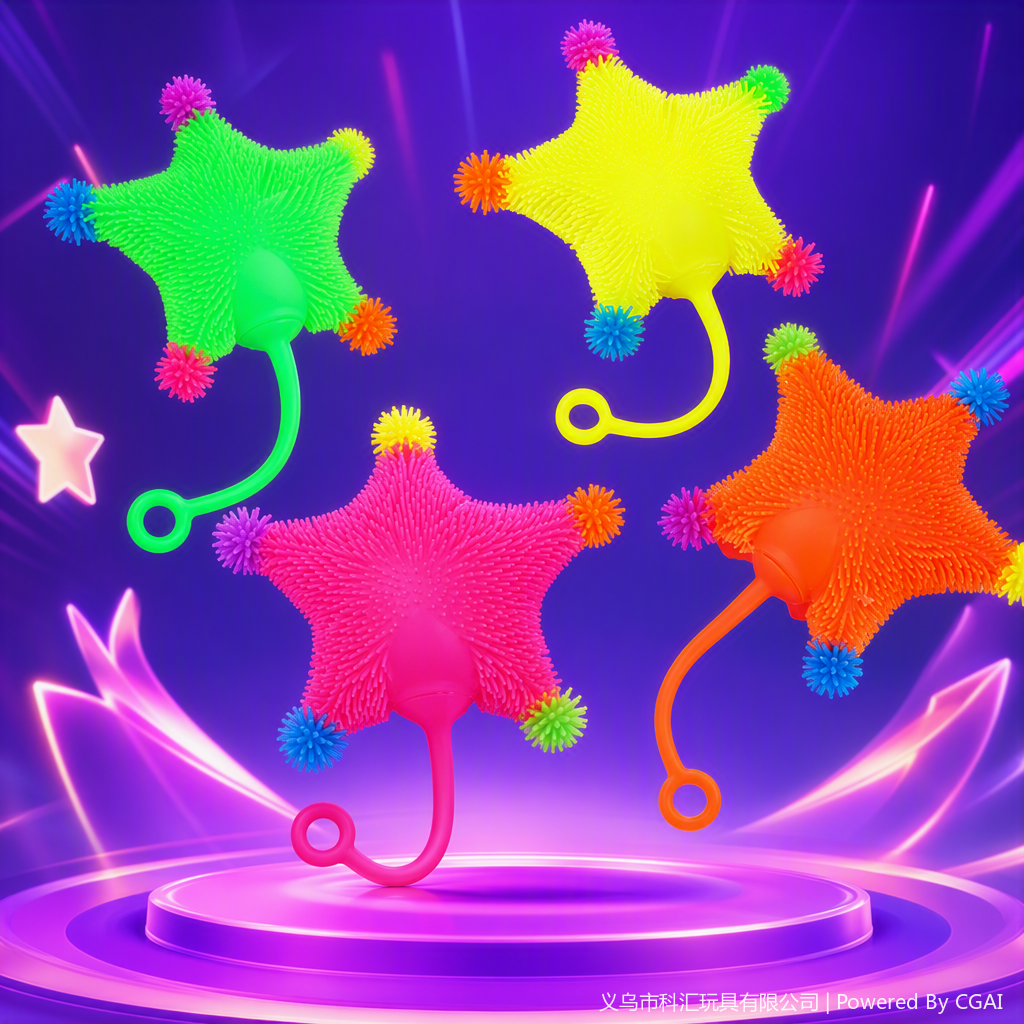TPR colorful star-shaped flash stress-relieving mini claw machine, gacha machine collectible gift Specification image