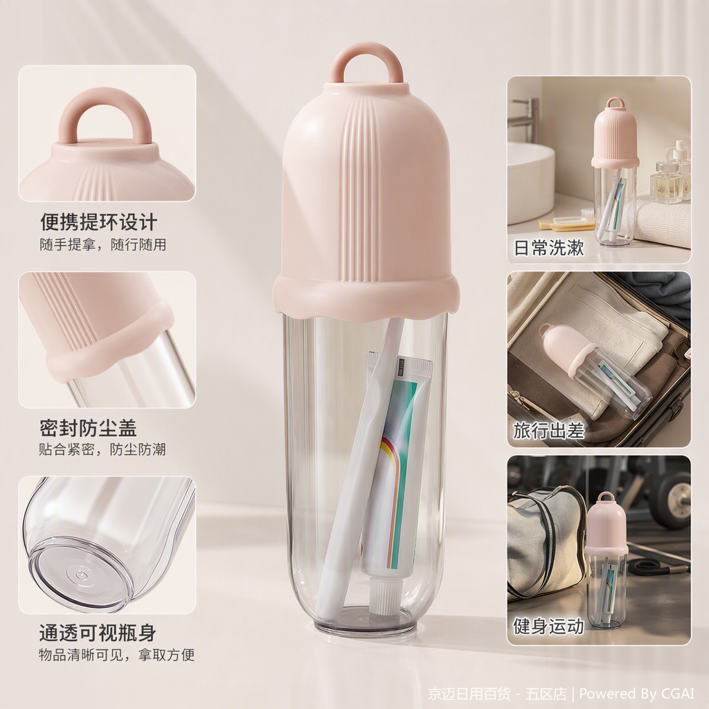 【CL】26Q2#0201 Multi-color toothbrush rack, toothbrush holder, storage foot bath tub, sports water cup, soap box, travel toothbrush cup, toothpaste toothbrush set, organizing supplies