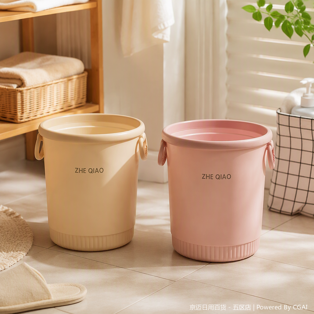 【CL】26Q2#0204 Smart Pedal Trash can, 6L hanging bucket, simple design for home kitchen and bathroom, durable and environmentally friendly details Picture