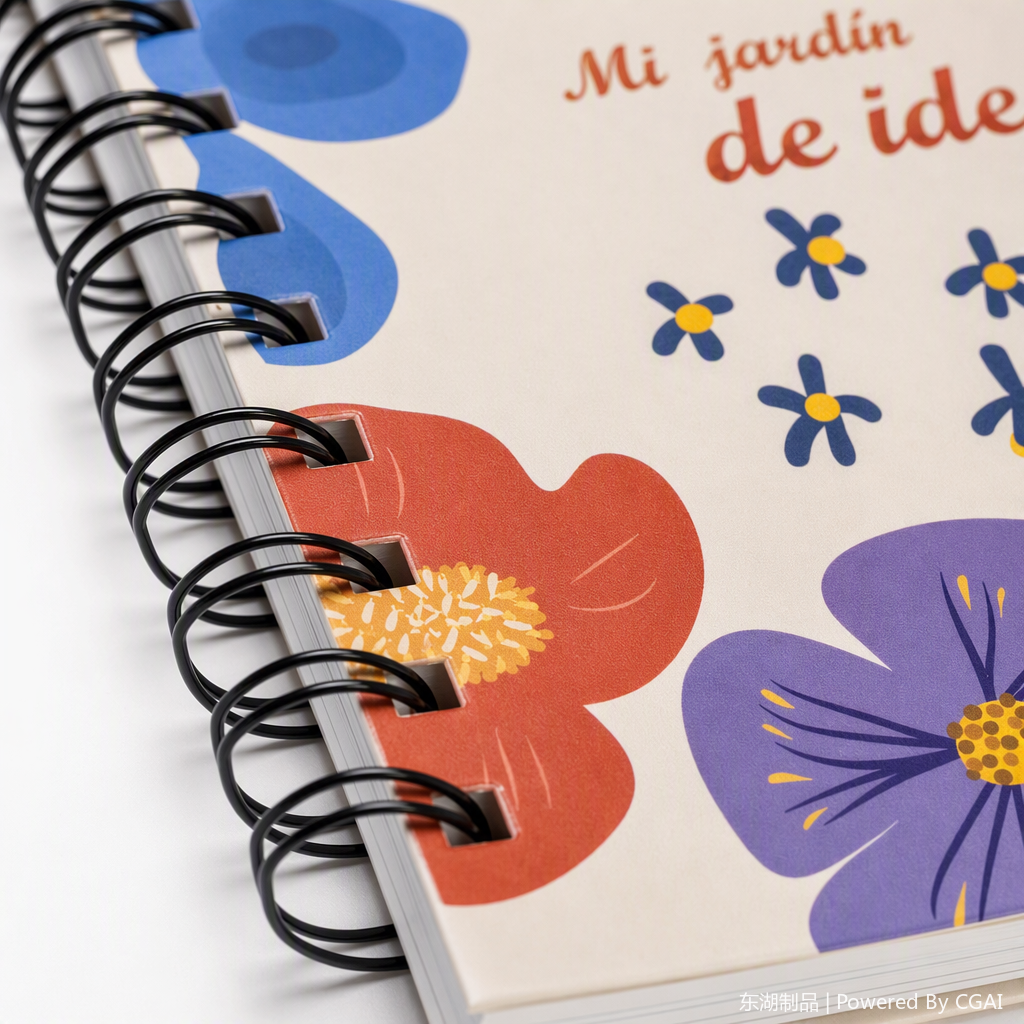 Donghu Paper Products A6 Flower Coil Notebook, a fresh and portable notebook for students Application Scenario