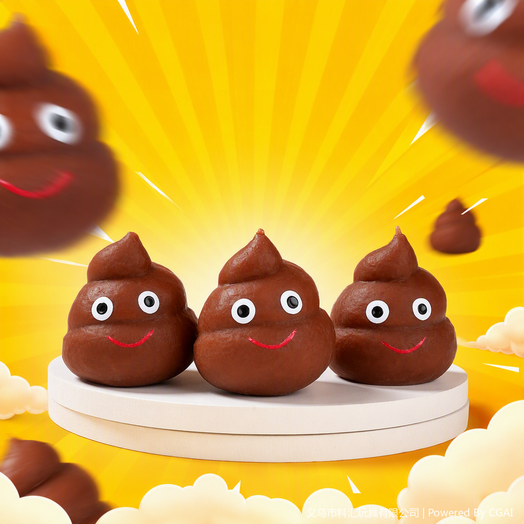 A best-selling cute smiling poop doll simulation prank stress-relieving soft rubber toy Specification image