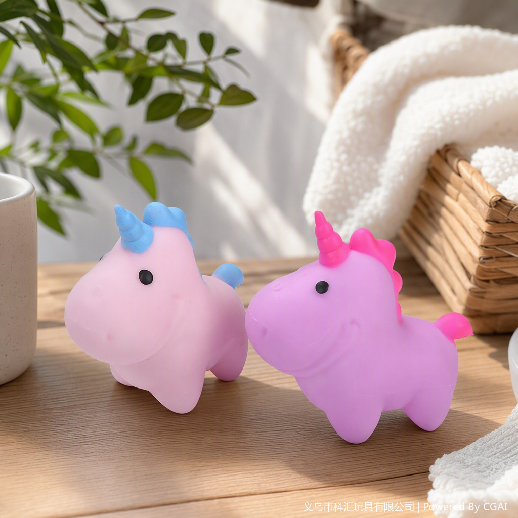 TPR Stress Relief Ball, pva Unicorn Pinch toy, Stress relief, Slow rebound