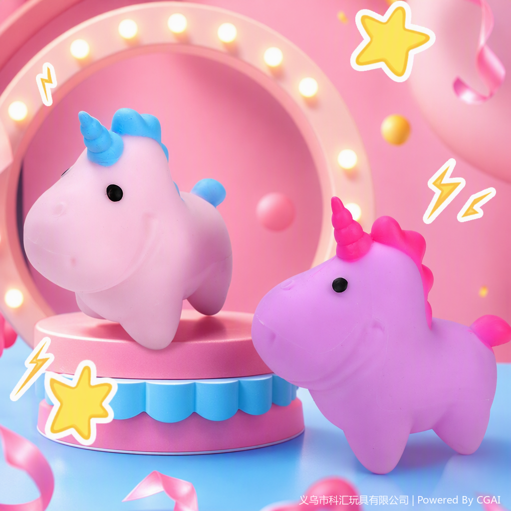 TPR Stress Relief Ball, pva Unicorn Pinch toy, Stress relief, Slow rebound details Picture
