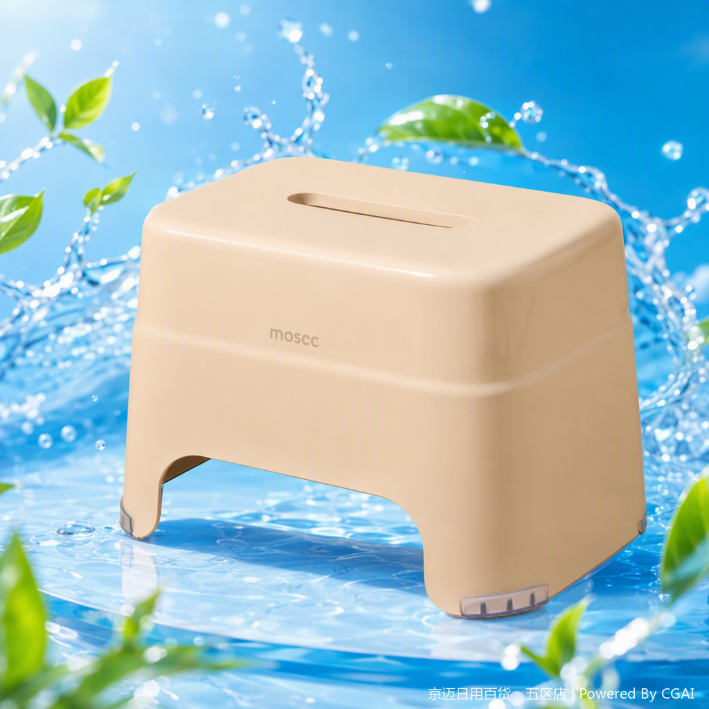 【CL】25Q4#2531 Multi-functional children and elderly Bathing stool, portable bathroom stool, anti-slip and waterproof seat Specification image