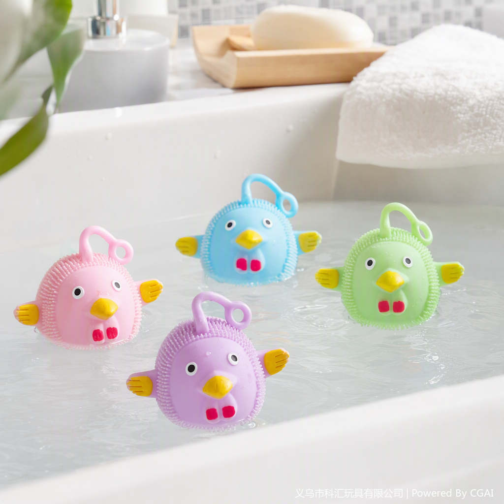 TPR Macaron colorful cartoon hen, glitter ball, cute plush toy, children's doll, soft and adorable plush toy, gift and giveaway