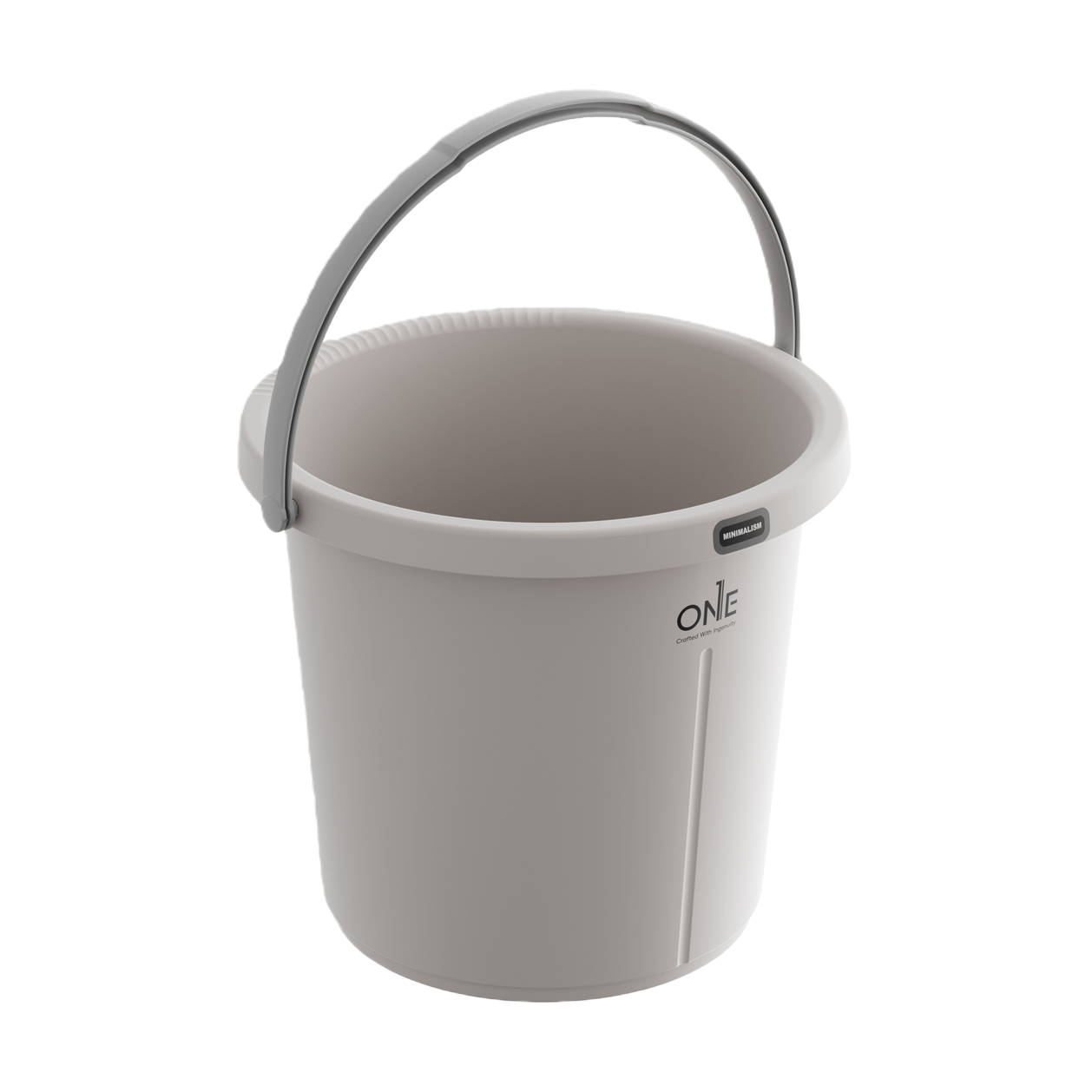 【CL】26Q2#1802 Grey square water bucket, storage plastic bucket, disposable rubber band packaging bottle, round plastic box, multi-purpose, durable household storage Item Picture