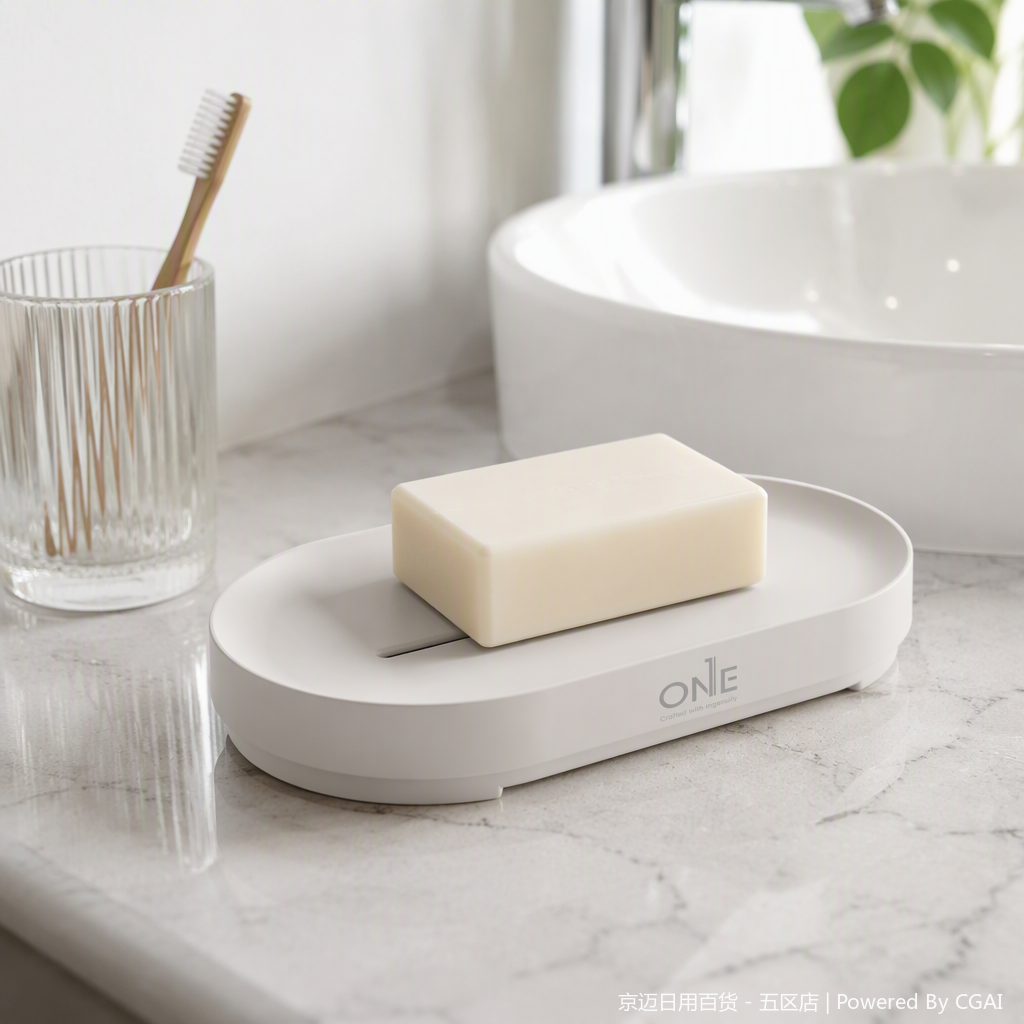 【CL】26Q2#1203 Soap box with lid storage case equipped with bubble mesh simple bathroom product details Picture