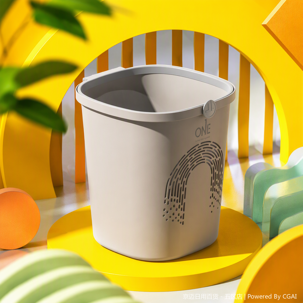 【CL】26Q2#1366 Grey square pedal flip Lid Smart Hollow Trash can 012 model Environmentally friendly and durable home and office storage container Specification image