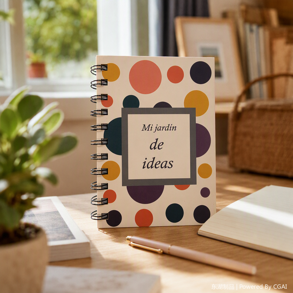Donghu Paper Products A6 Retro Color polka Dot Coil Notebook for Students' Daily Note-taking Notes details Picture