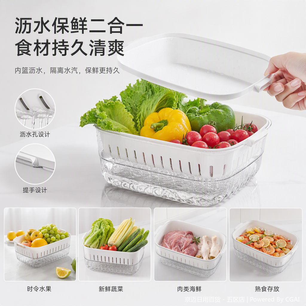 【CL】26Q1#2130 Multi-functional hanging draining basket sink Plastic stainless steel kitchenware convenient storage kitchenware rack