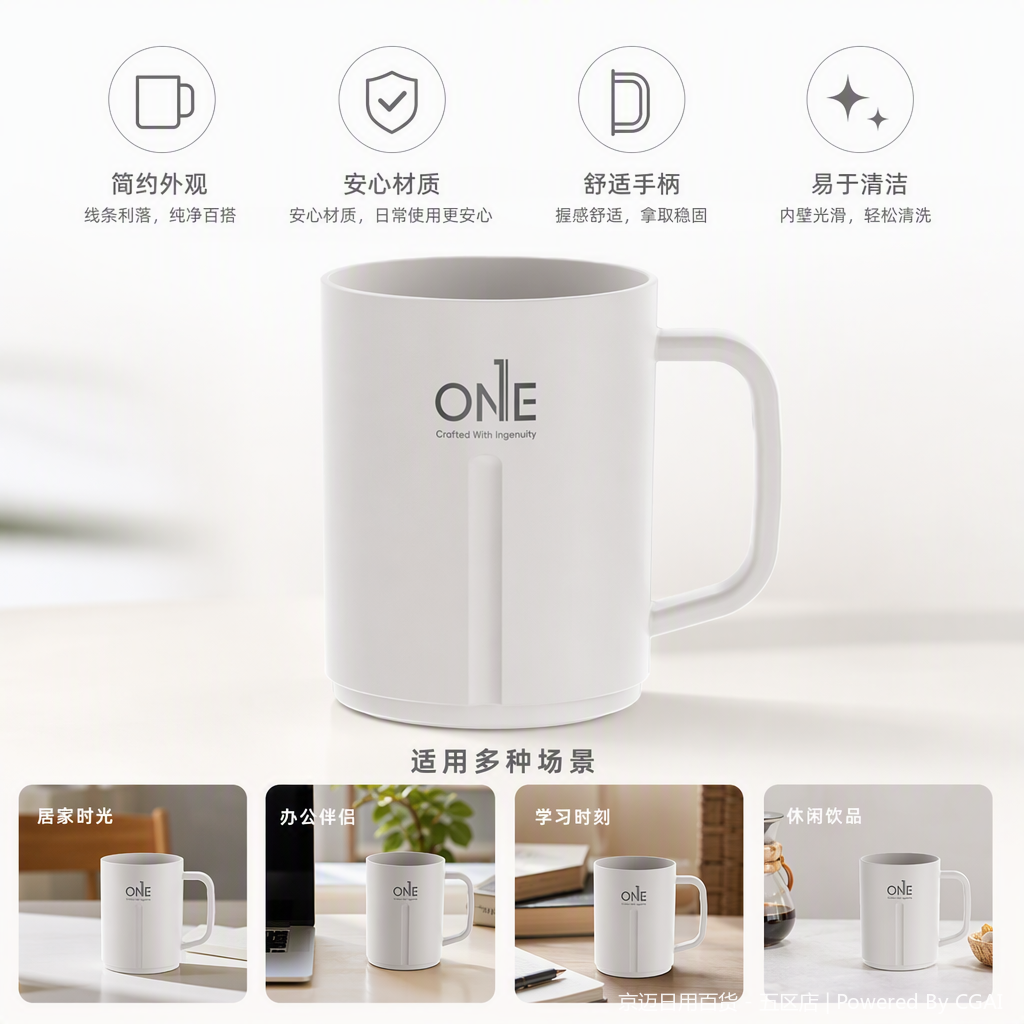 【CL】26Q2#1201 Creative and Colorful Mug, Simple and fashionable office and Home coffee cup