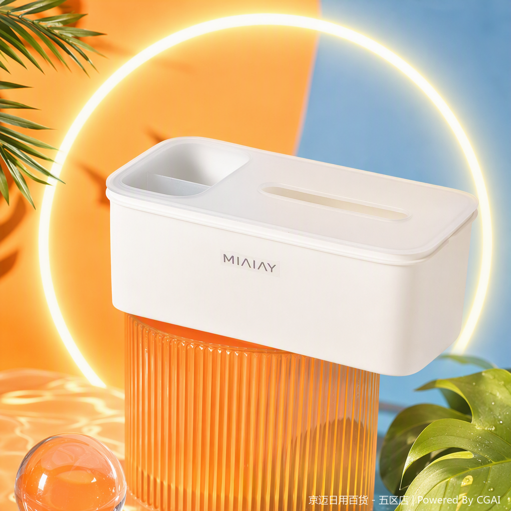 【CL】26Q1#1601 Multi-functional leather-textured tissue box, tissue maker, home creative toilet paper storage, simple and fashionable Specification image