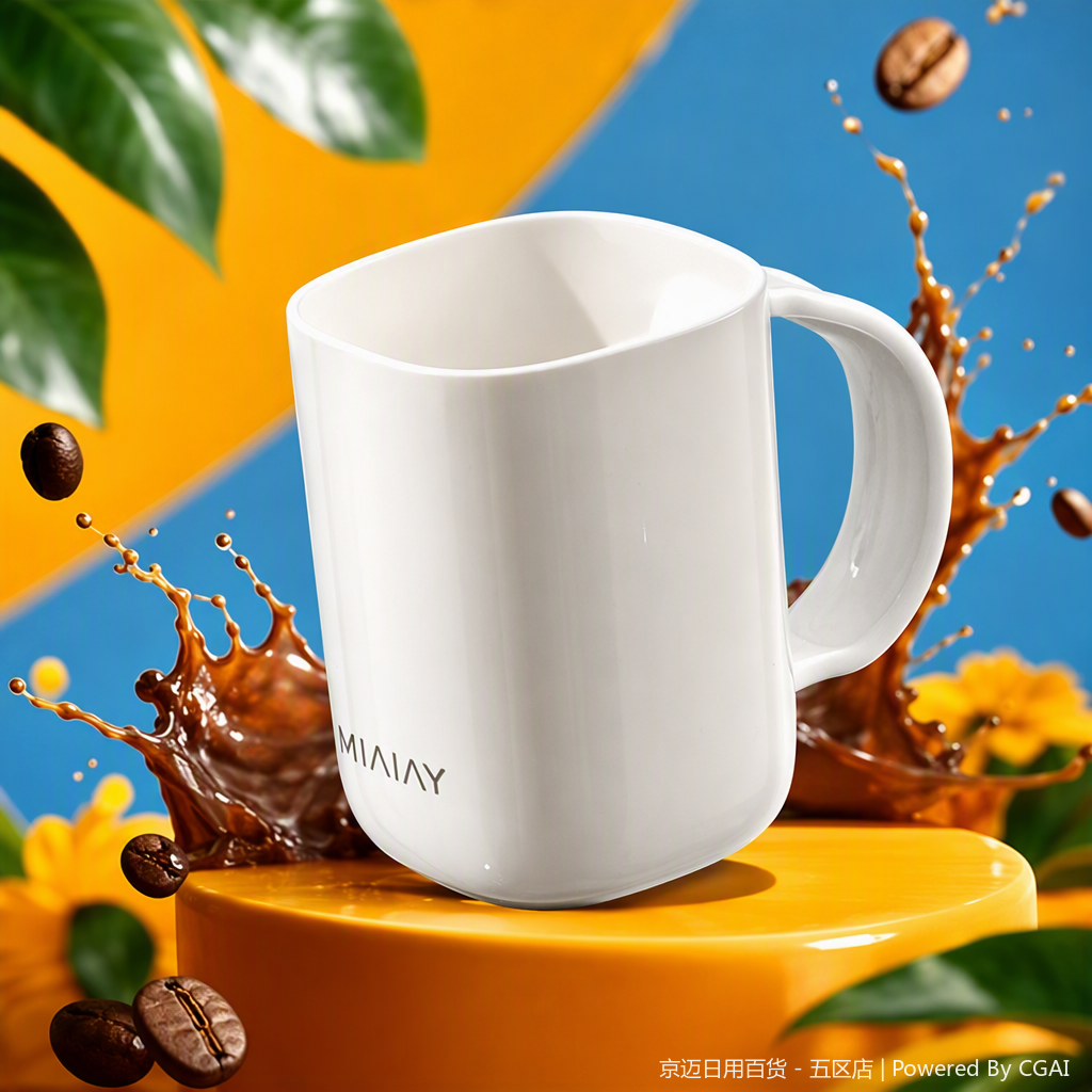 【CL】26Q1#2101 Colorful Creative Ceramic Water Cup, simple and fashionable home and office tea cup with lid, leak-proof, personalized cup Specification image