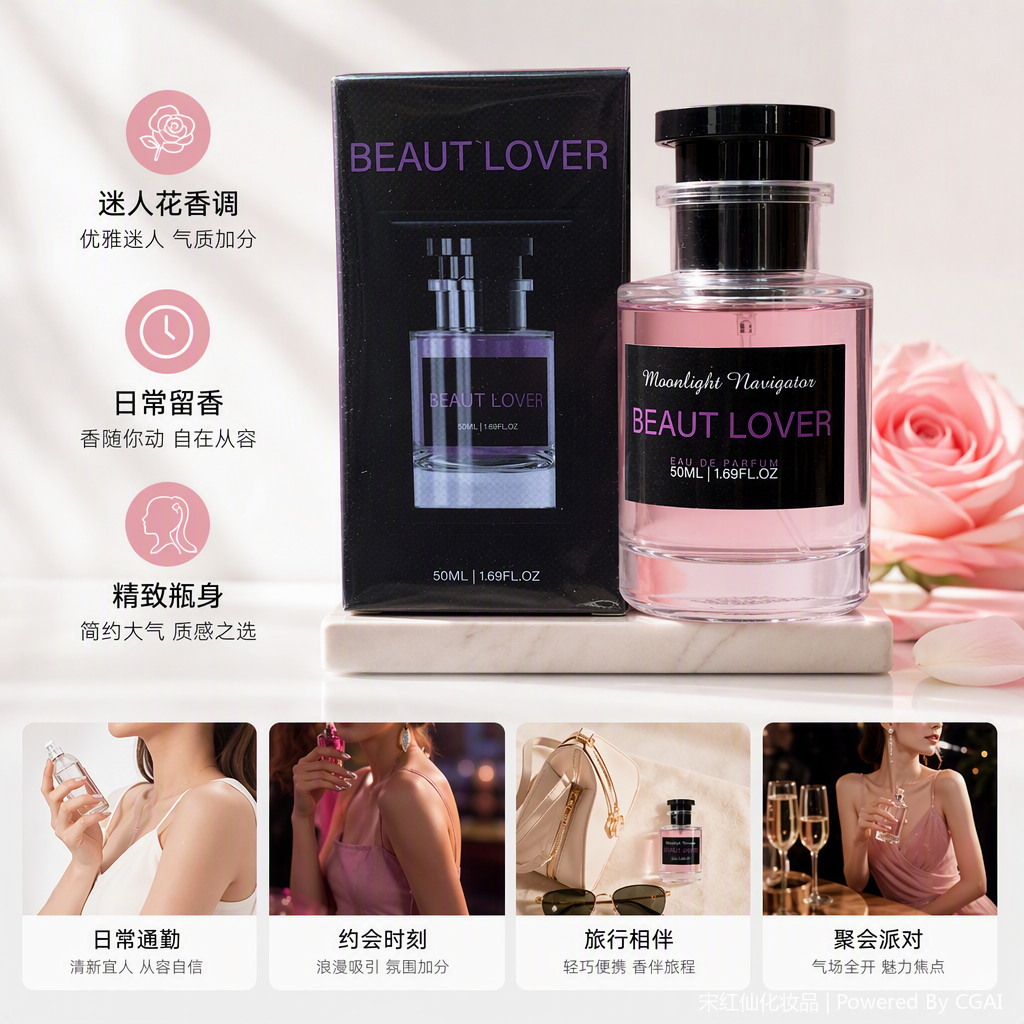 Fruity aroma, high-end elegance, imported spices, long-lasting fragrance