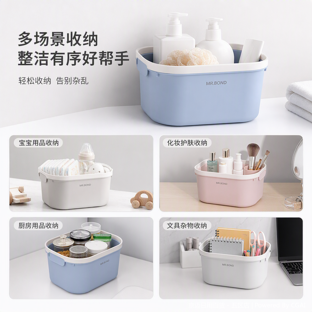 【CL】26Q1#3061D Multi-functional rattan woven hand-held vegetable basket, storage basket, home organizing and storage basket, storage basket, bamboo storage box