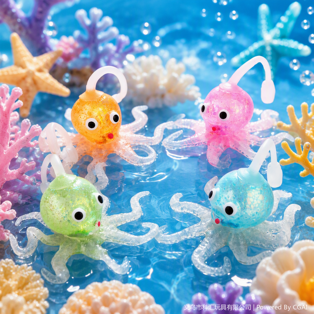 Octopus maltose slow rebound soft rubber squeeze stress relief toys, fun children's gifts for night market stalls Specification image