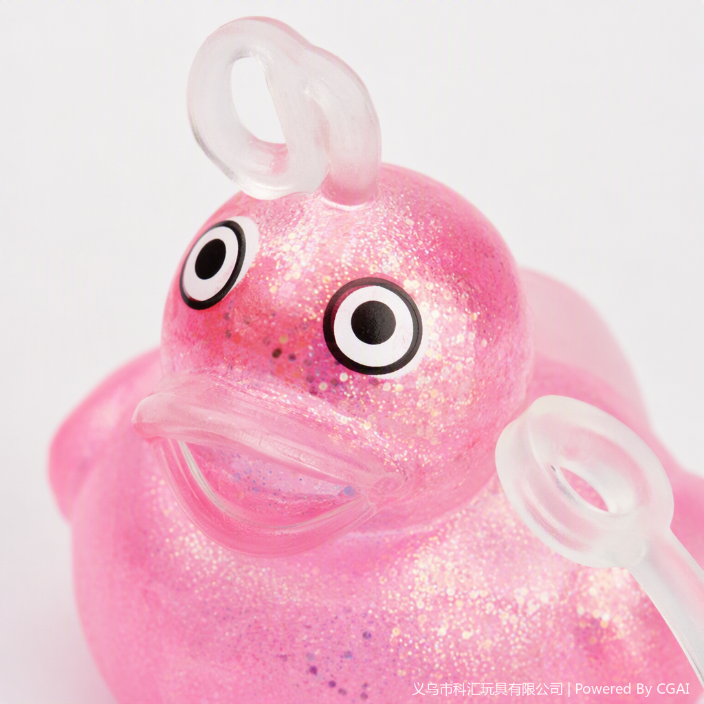Colorful golden scallion glitter pink little yellow duck maltose stress-relieving and venting toy soft rubber kneading creative entertainment products Specification image