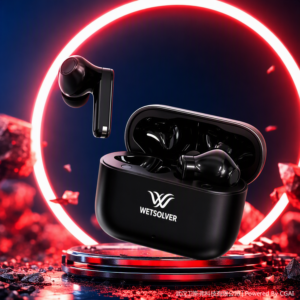 WETSOLVER Air4 negro auriculares bluetooth inalámbricos material aleación de zinc incluyendo carga Specification image