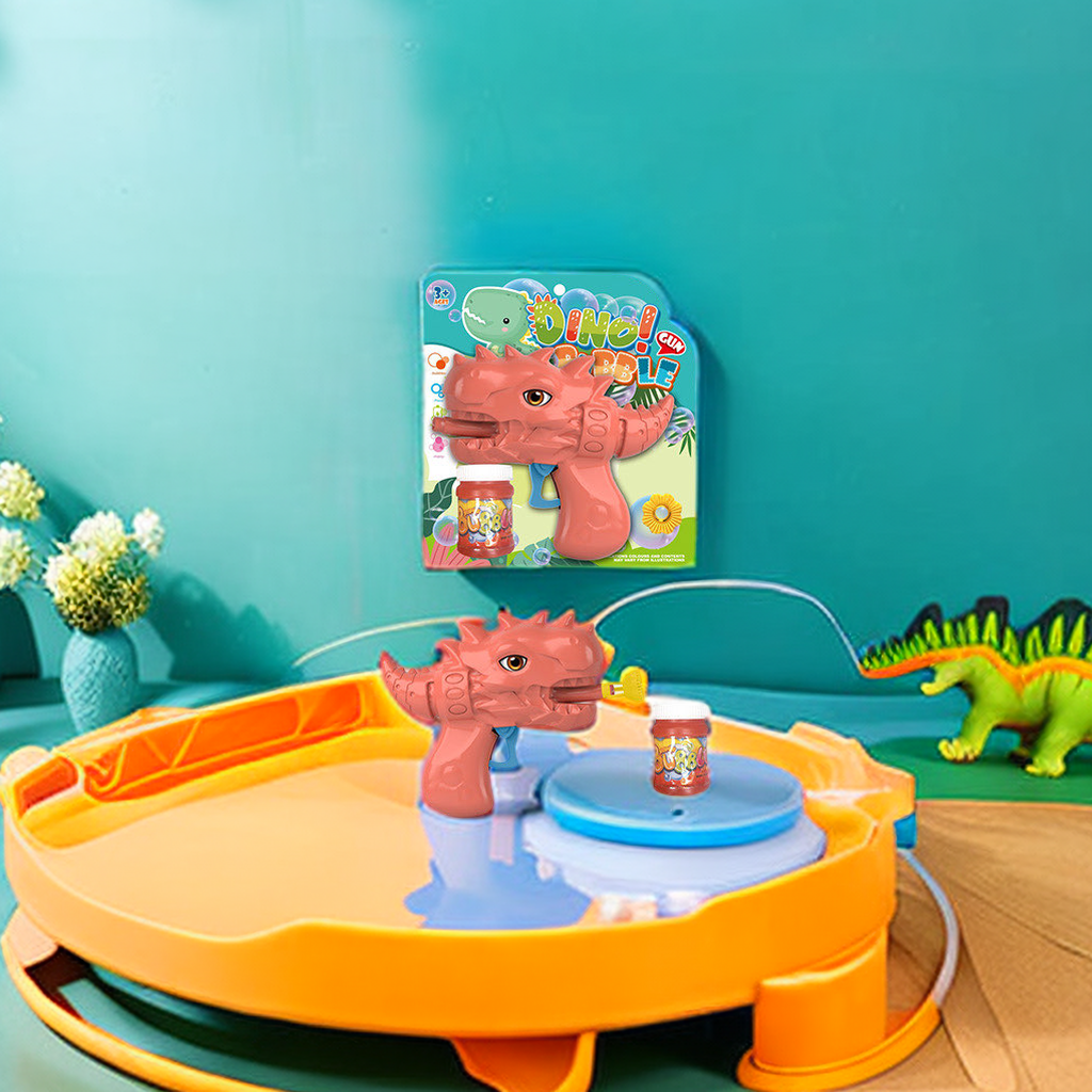 儿童吸板惯性恐龙泡泡机 安全无毒户外玩具 创意互动游戏机 喷泡泡乐趣无穷详情图3