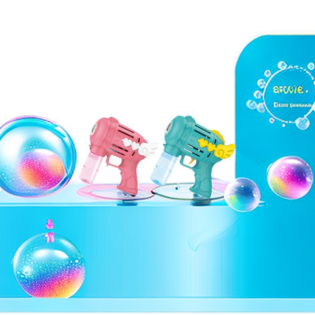 儿童新款电动泡泡枪玩具 大量泡泡 防漏设计 亲子互动游戏好礼物详情图5