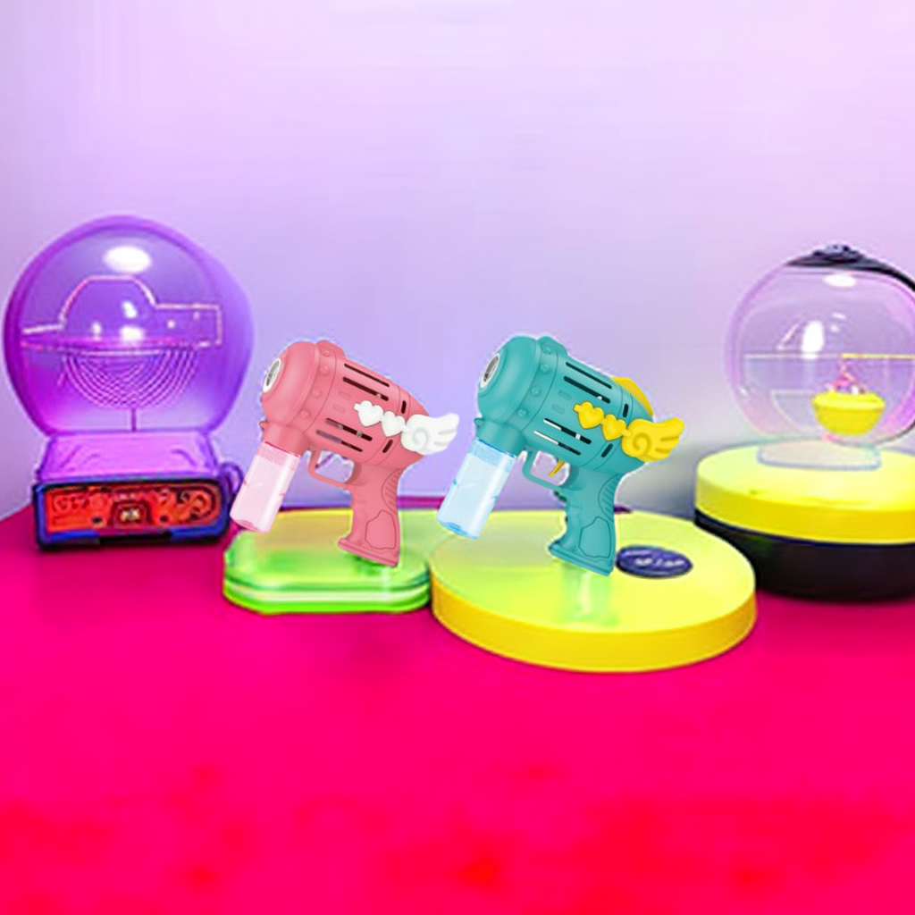 儿童新款电动泡泡枪玩具 大量泡泡 防漏设计 亲子互动游戏好礼物详情图3