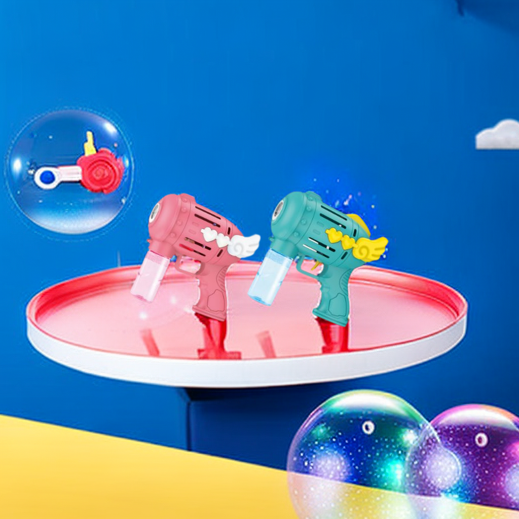 儿童新款电动泡泡枪玩具 大量泡泡 防漏设计 亲子互动游戏好礼物详情图4