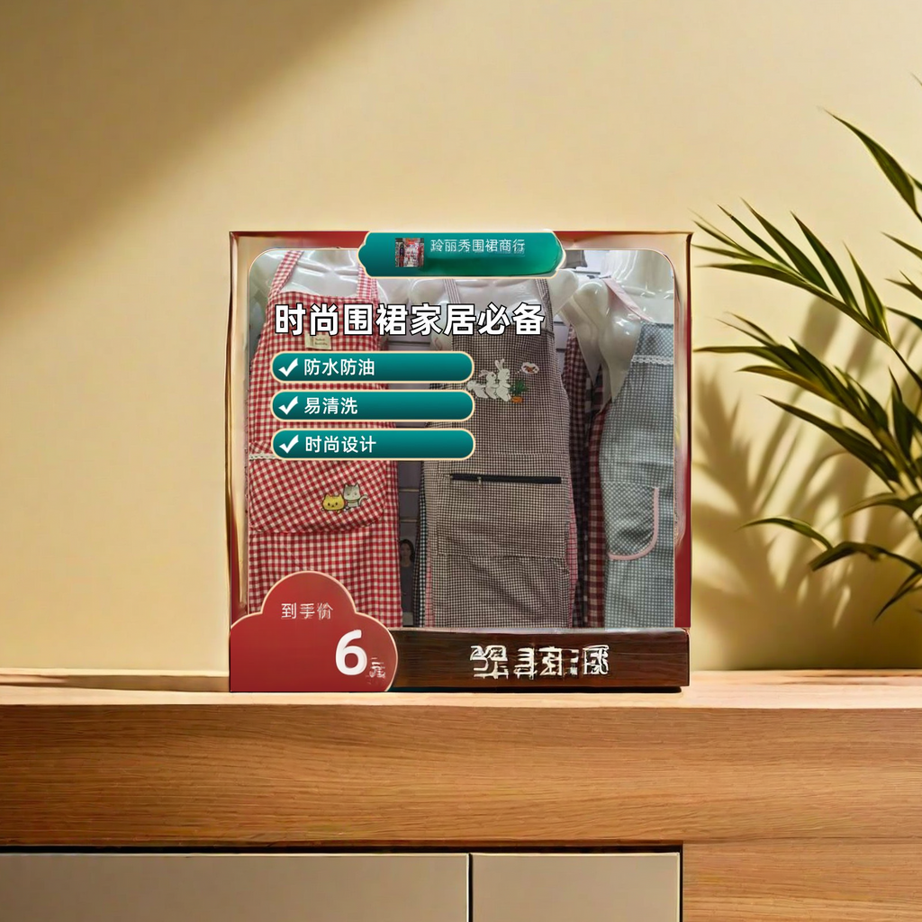家务围裙、袖套实物图