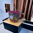 创意陶瓷马克杯子 个性办公水杯 大容量饮料杯 耐热便携旅行杯子