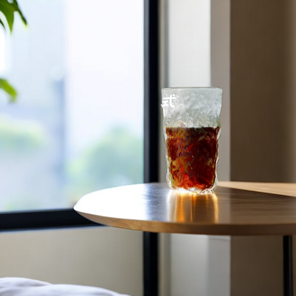 Clear Glass Coffee Cup High Temperature Heat Resistant Large Capacity Simple Design Of Tea Dual-Use Household Drink Cup
