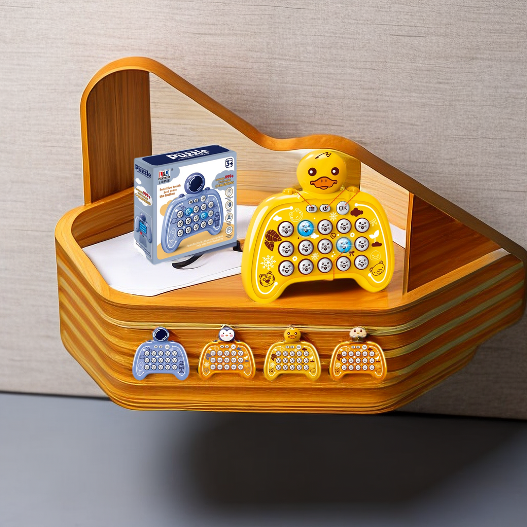 Cute duck whack-a-mole interactive toy puzzle game