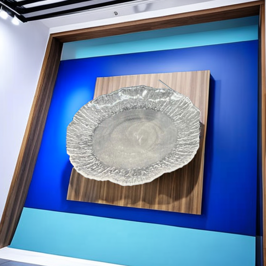 Customizable glass plates, creative glass plates, transparent heat-resistant glass plates, various styles available Specification image