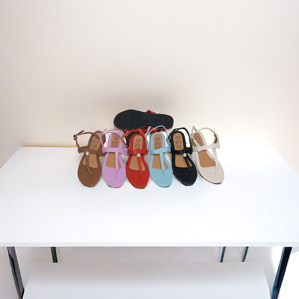 Sandals Pvc Sole Pu Upper Summer Breathable Sandals Female Students Korean Version Of The Trend Thick Soft Sole Non-Slip Women Sandals details Picture