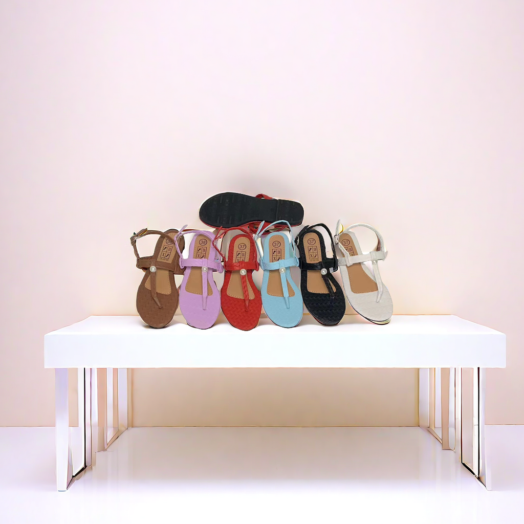 Sandals Pvc Sole Pu Upper Summer Breathable Sandals Female Students Korean Version Of The Trend Thick Soft Sole Non-Slip Women Sandals