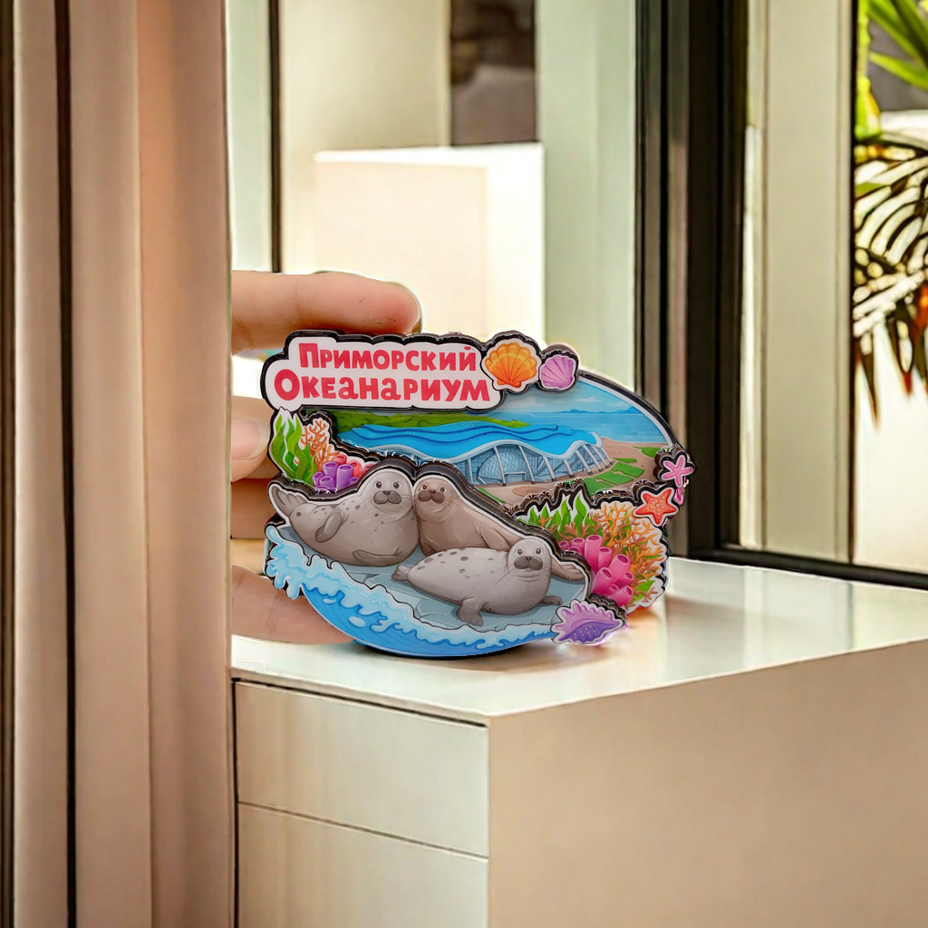 Metal fridge magnets, creative food toys, come in a variety of styles, with creative designs and cute decorations details Picture