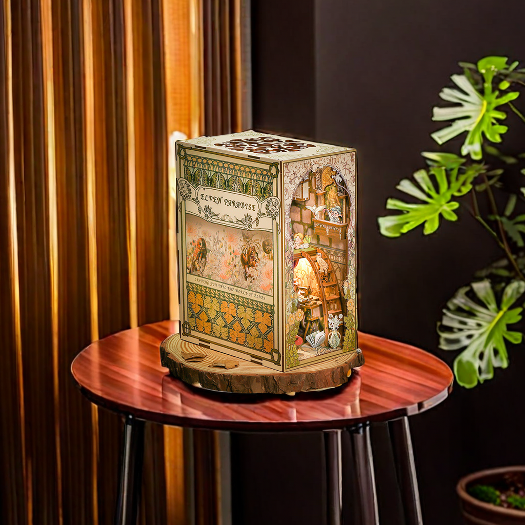 DIY Puzzle RK02 Book Store mainly sells various three-dimensional puzzles and DIY puzzles with lights. Metal jigsaw puzzle. A variety of educational and technological toys such as flat puzzles are available for wholesale, retail and DIY assembly Specification image
