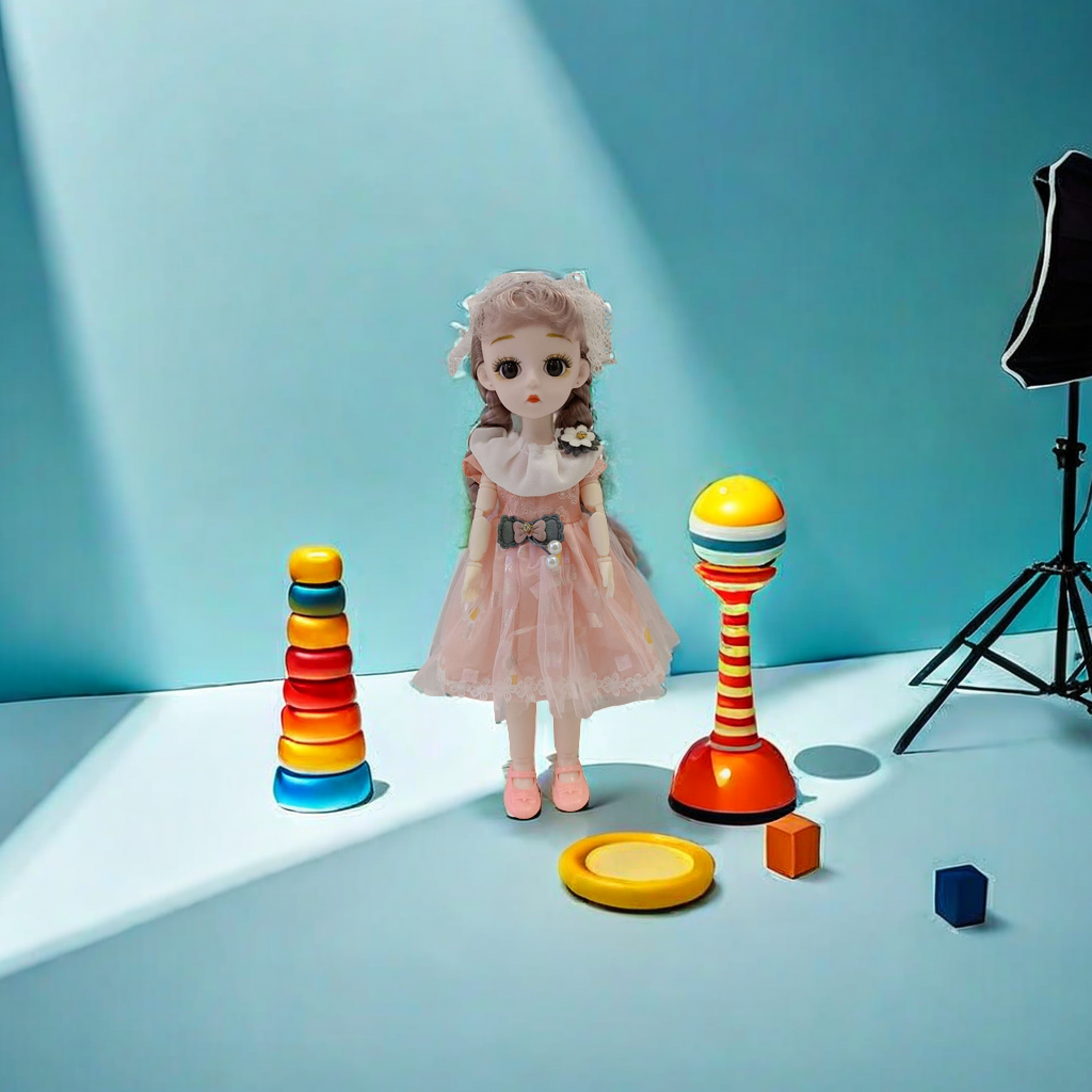 3D真眼关节可动音乐娃娃 过家家玩具 重生公仔玩偶仿真音乐娃娃