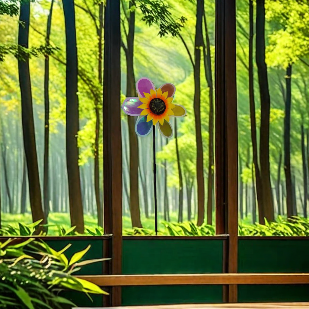 Colorful film windmill creative decoration, beautiful and colorful windmill ornaments, with multiple colors to choose from Specification image