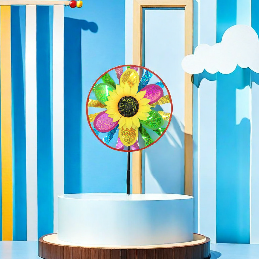 Popular traditional sports and leisure toys at street stalls: small windmills, windmill toys, windmill photo toys, children's outdoor toys, and fun rotating windmill toys Application Scenario
