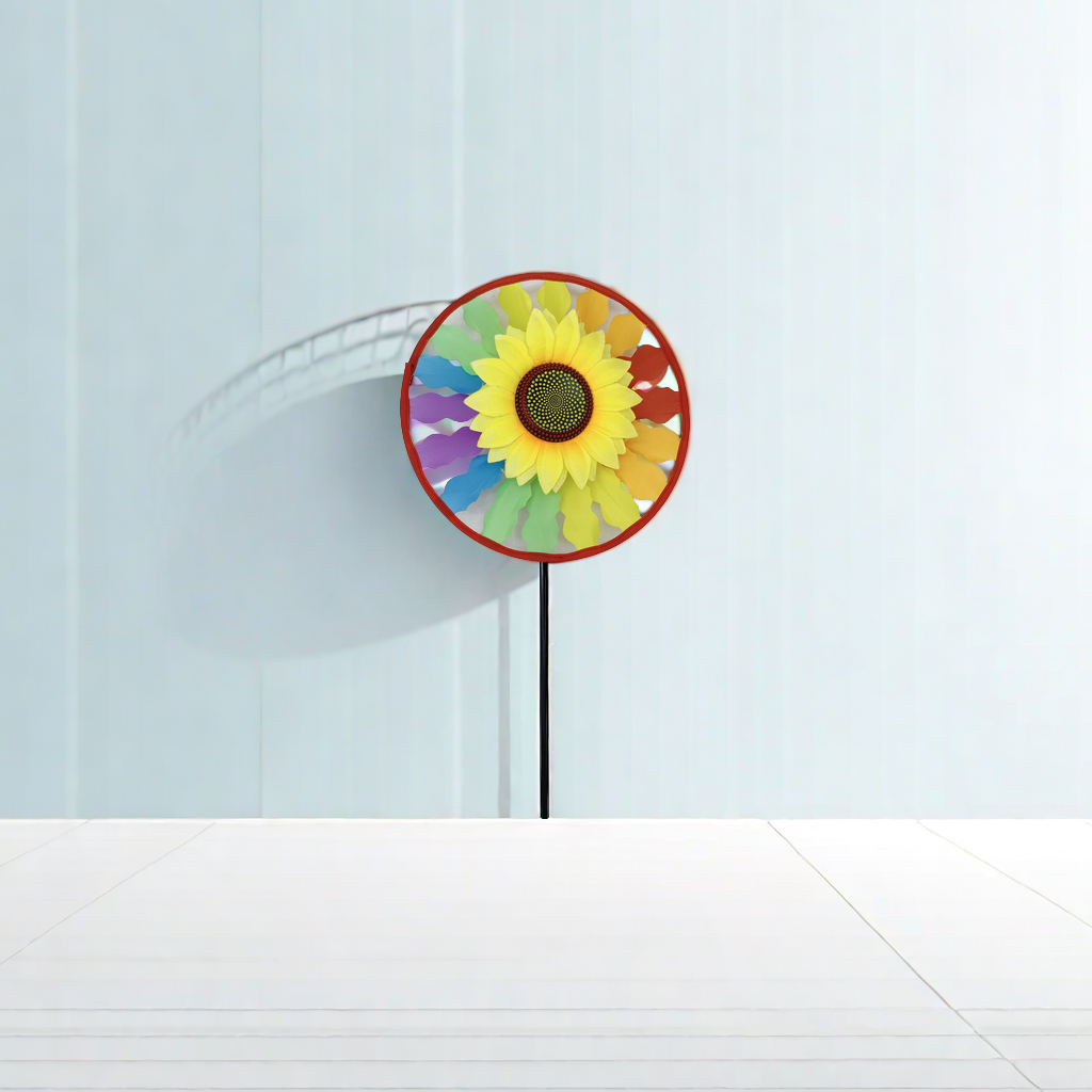 The popular windmill toys at street stalls are small windmills that take photos, swing and rotate. They are children's favorite toys with bright colors that catch the eye Specification image