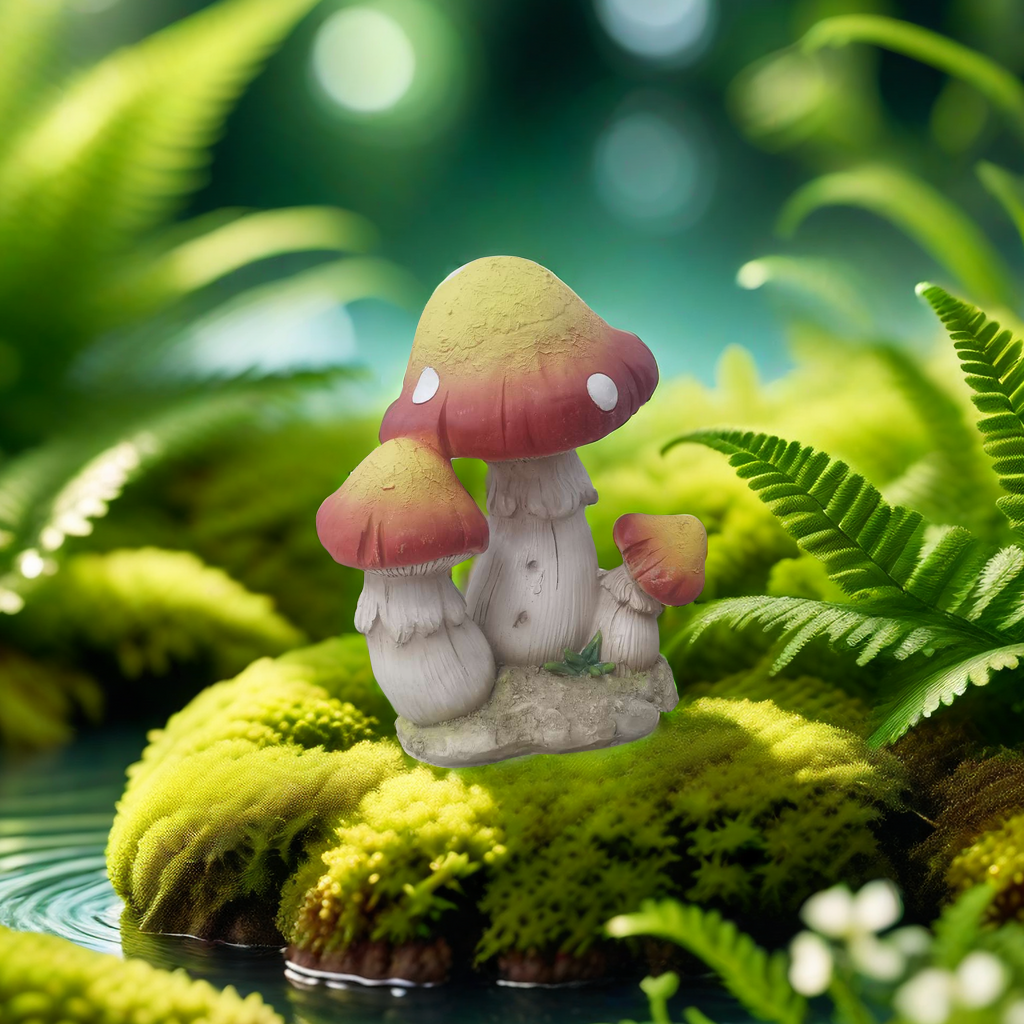 Resin mushroom decoration, outdoor park decoration thumbnail