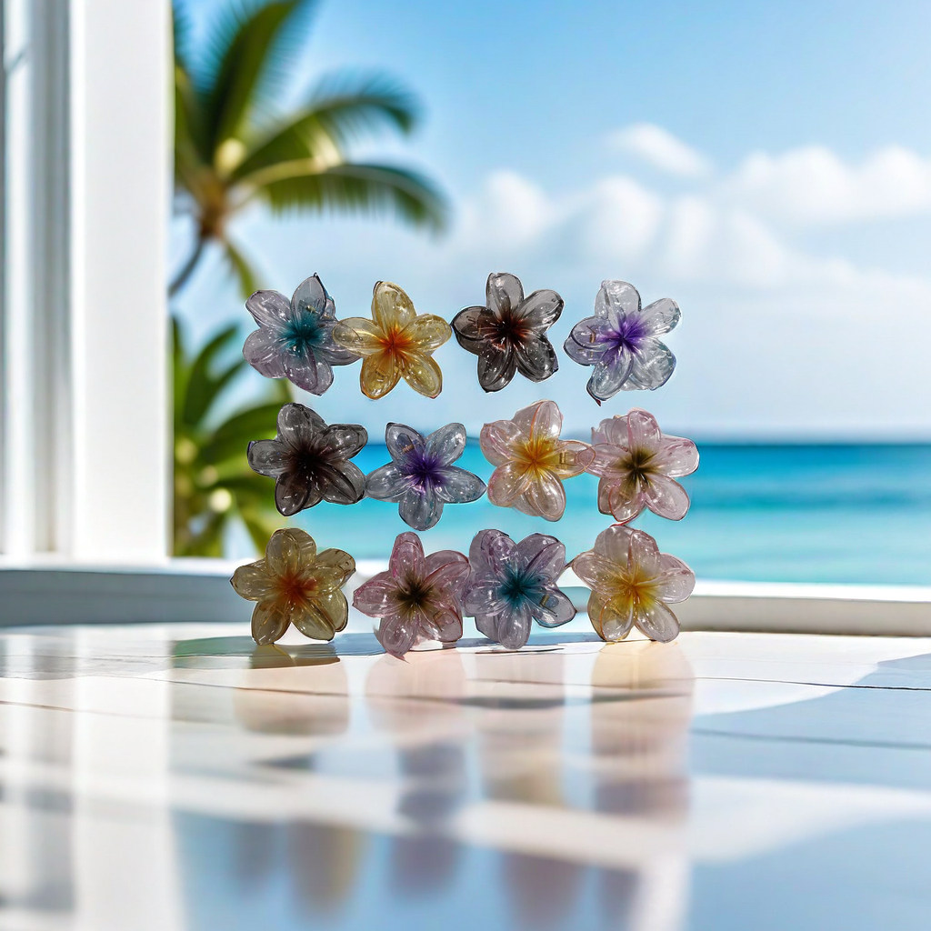 8.5 cm frangipani flower bestseller, popular and trendy, the same style as a vacation seaside photo headpiece and hairpin for Internet celebrities Application Scenario