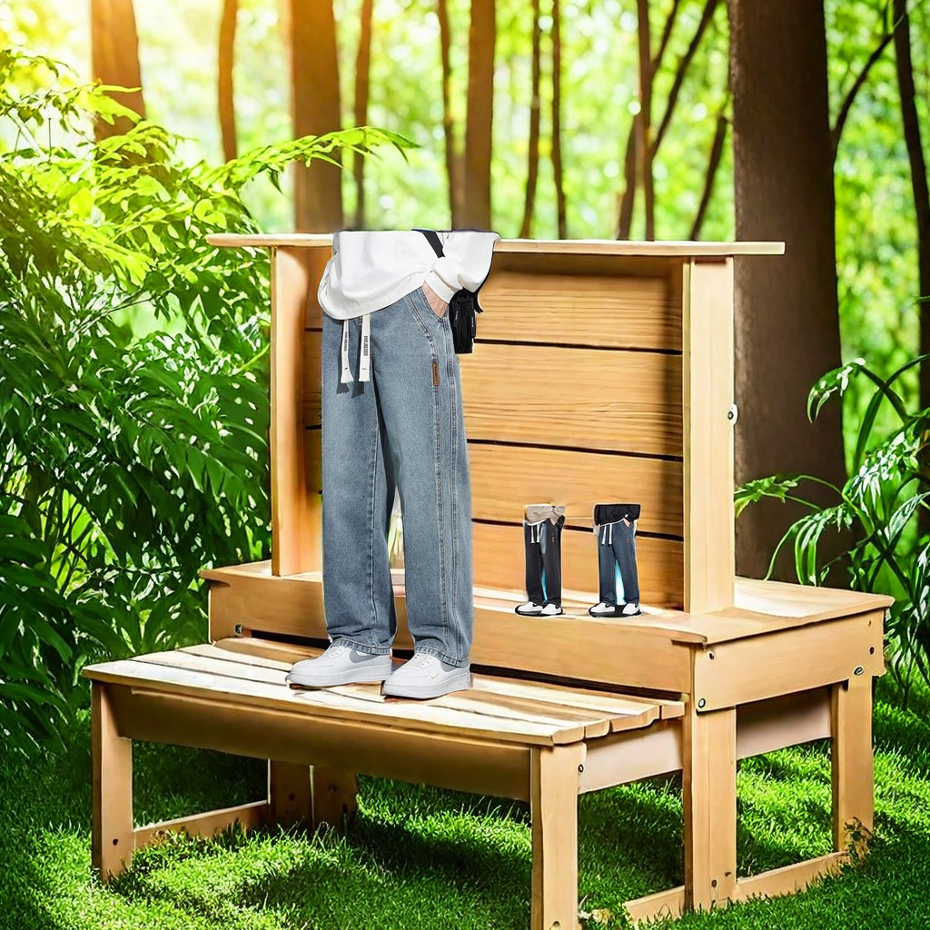 High-waisted Korean version jeans for women Specification image