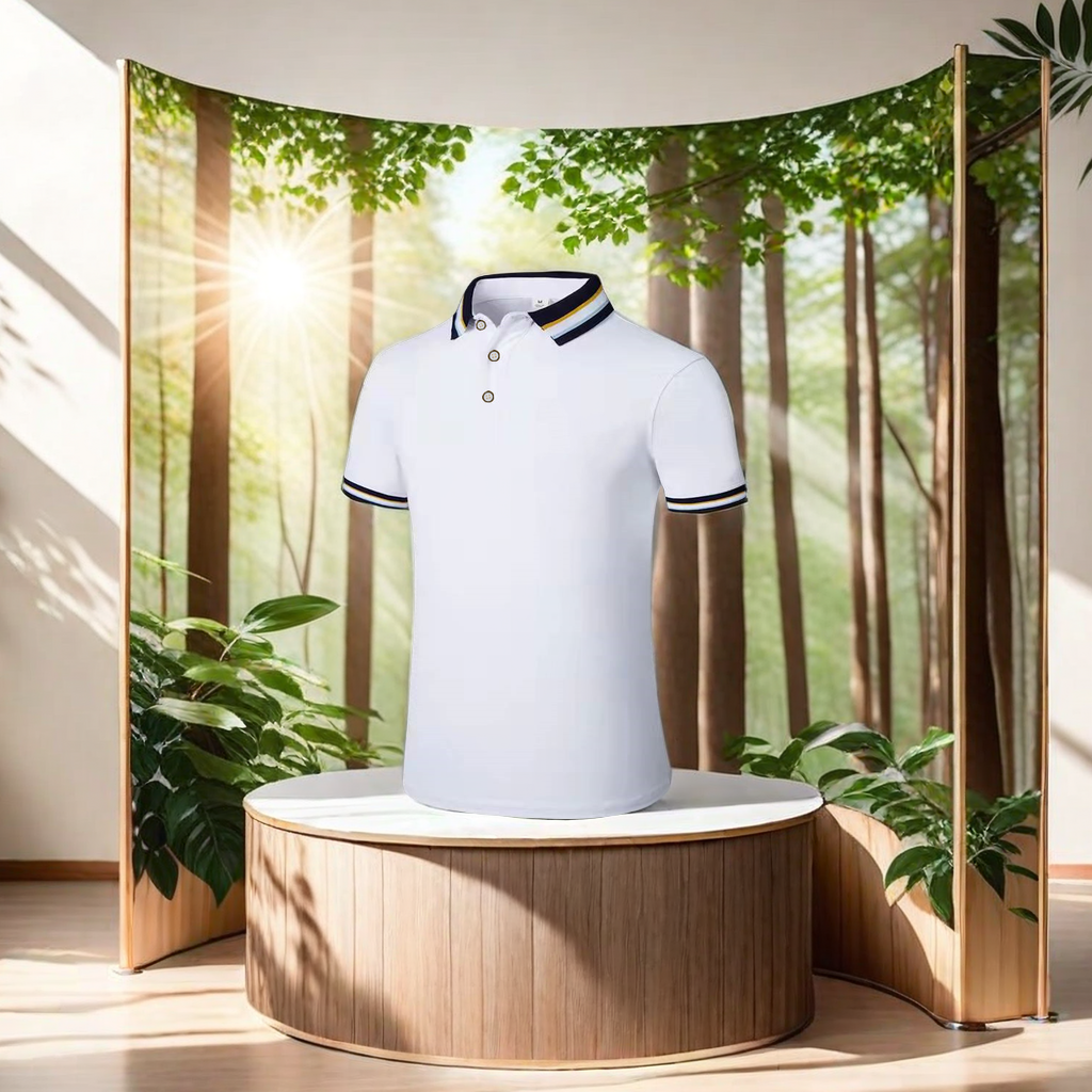 Men's short-sleeved T-shirt, a trendy loose-fitting fashion brand, is a new summer collection for men's fashionable and casual wear details Picture