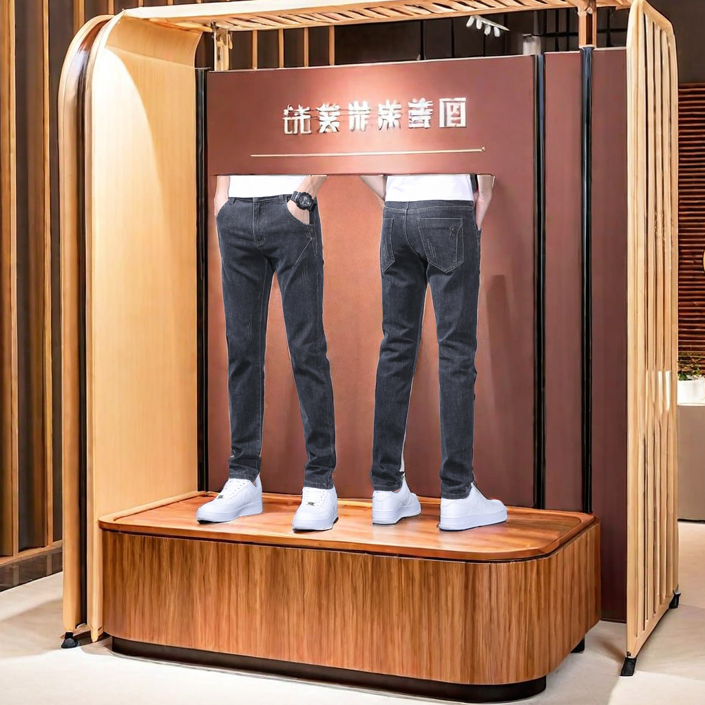In-stock men's loose and casual summer Lyocell jeans, comfortable, breathable and durable men's jeans