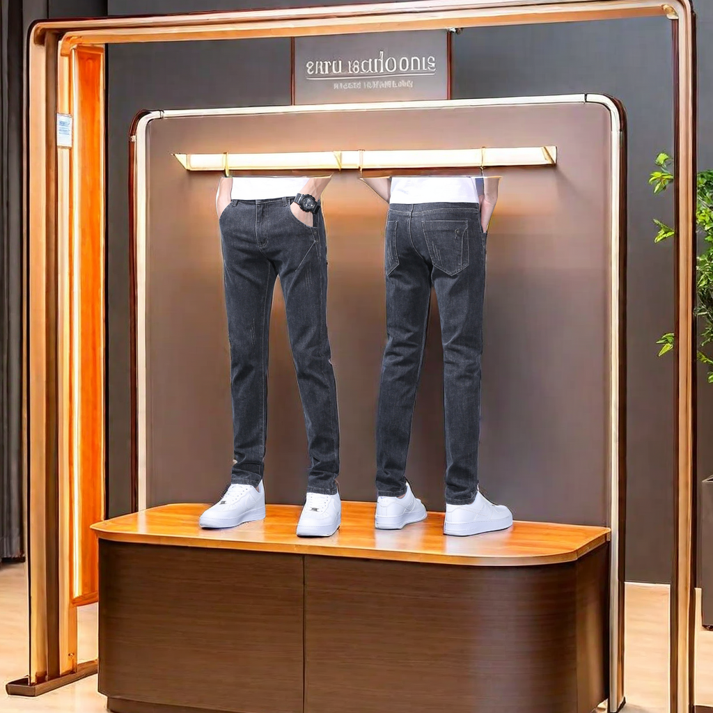 In-stock men's loose and casual summer Lyocell jeans, comfortable, breathable and durable men's jeans Specification image