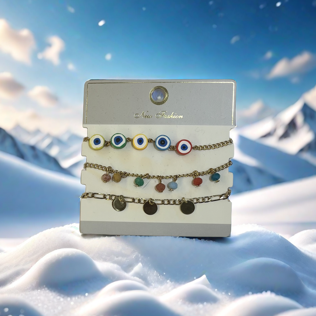 跨境亚马逊爆款软陶片水晶多题多条套手链夏季女式流行手链手链