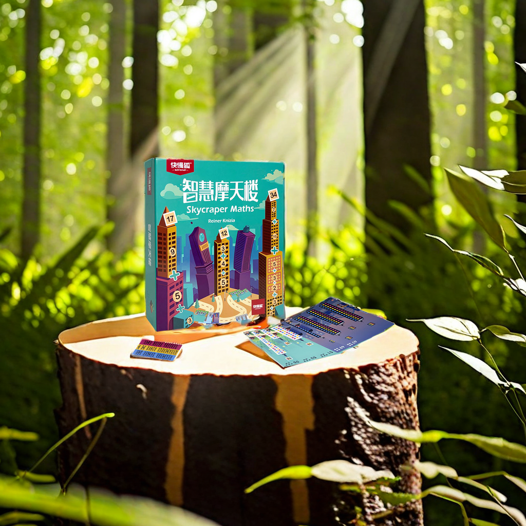 创新设计桌游智慧摩天楼 亲子互动益智游戏 培养孩子空间想象力和逻辑思维能力